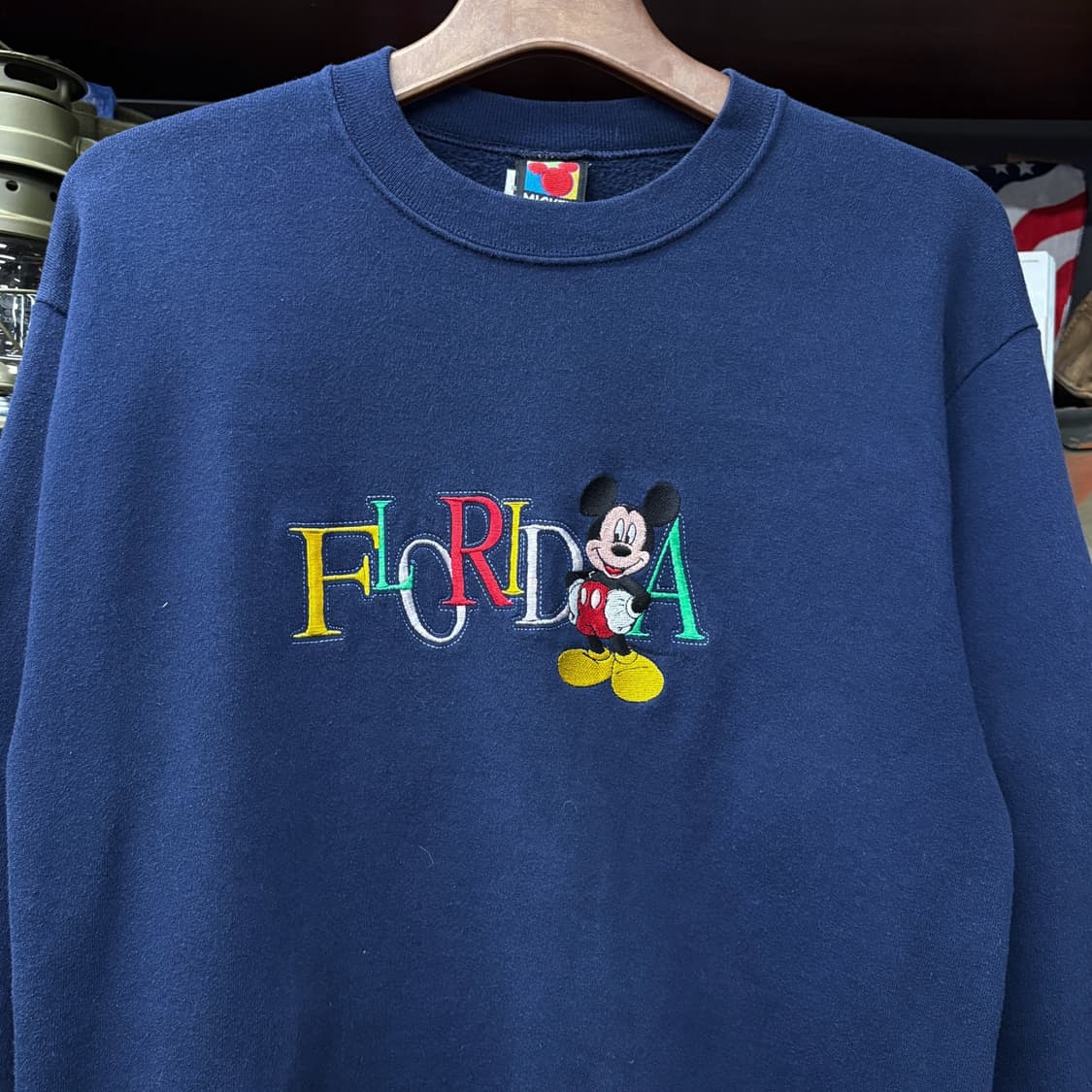 90s 디즈니 월드 플로리다 얼티밋 미키마우스 자수 스웻셔츠 N372 상품이미지3