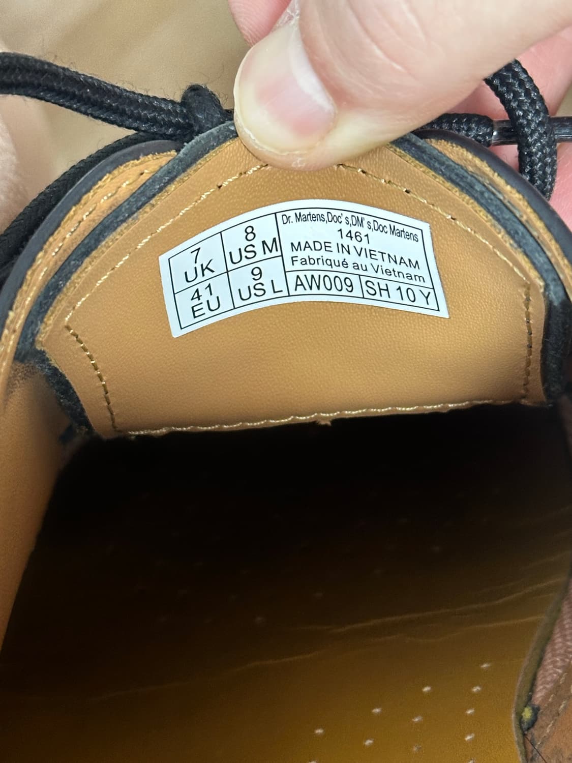 닥터마틴 1461 나파 3홀 블랙 260size 상품이미지2