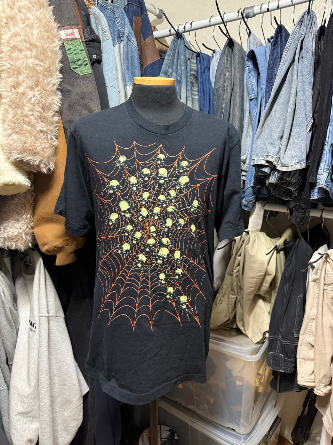 [M] Y2K 빈티지 펑크 해골 티셔츠 상품이미지1