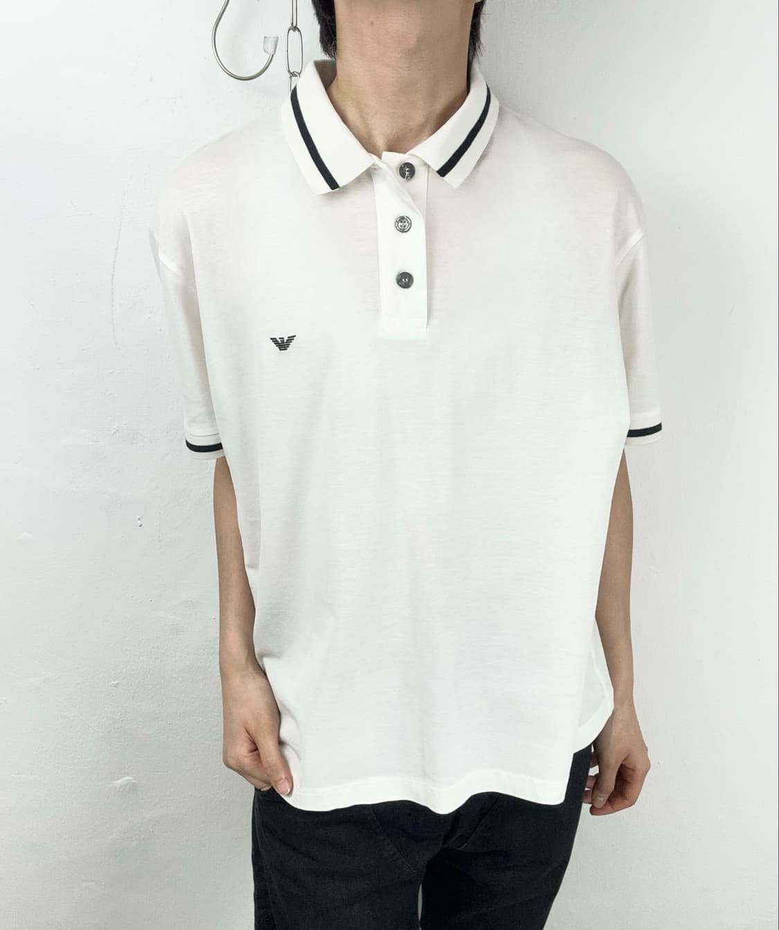 Emporio Armani Eagle Logo Piqué Polo Shi 상품이미지2