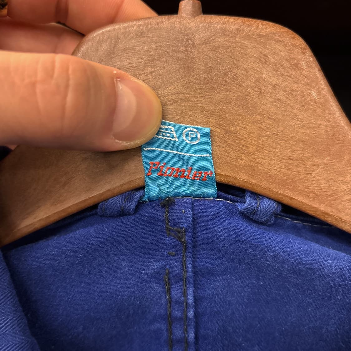 60~70s 피오니어 오리지널 프렌치 워크 자켓 헤링본 트윌 N800 상품이미지8