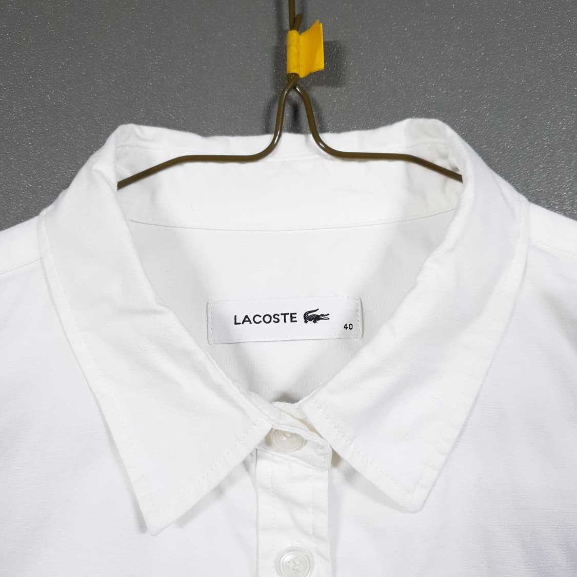 여성 XL (77-88) 라코스테 신형 25ss 옥스포드 스트레치 셔츠 상품이미지7