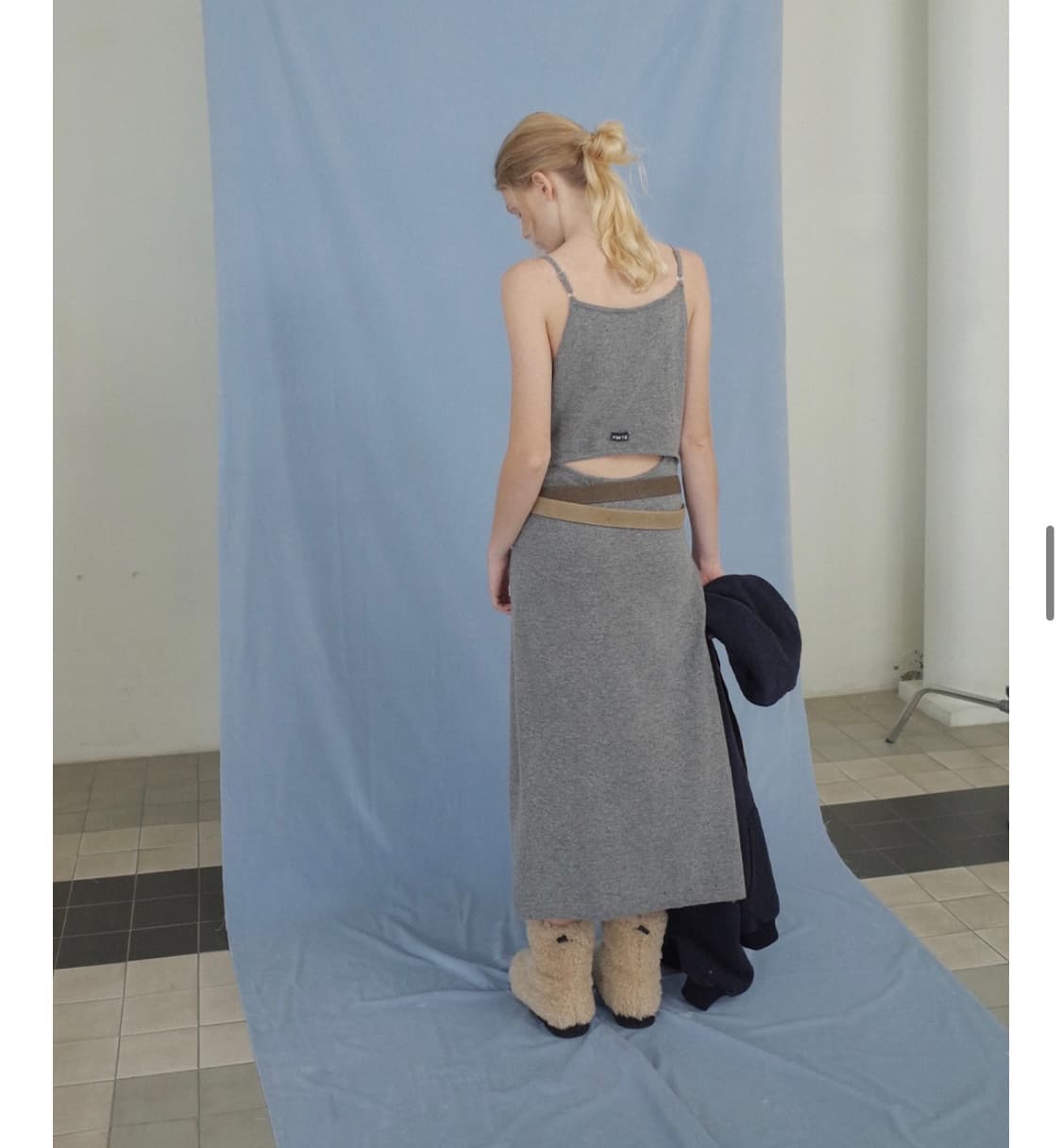 포에토 Bari slit knit dress 원피스 상품이미지2