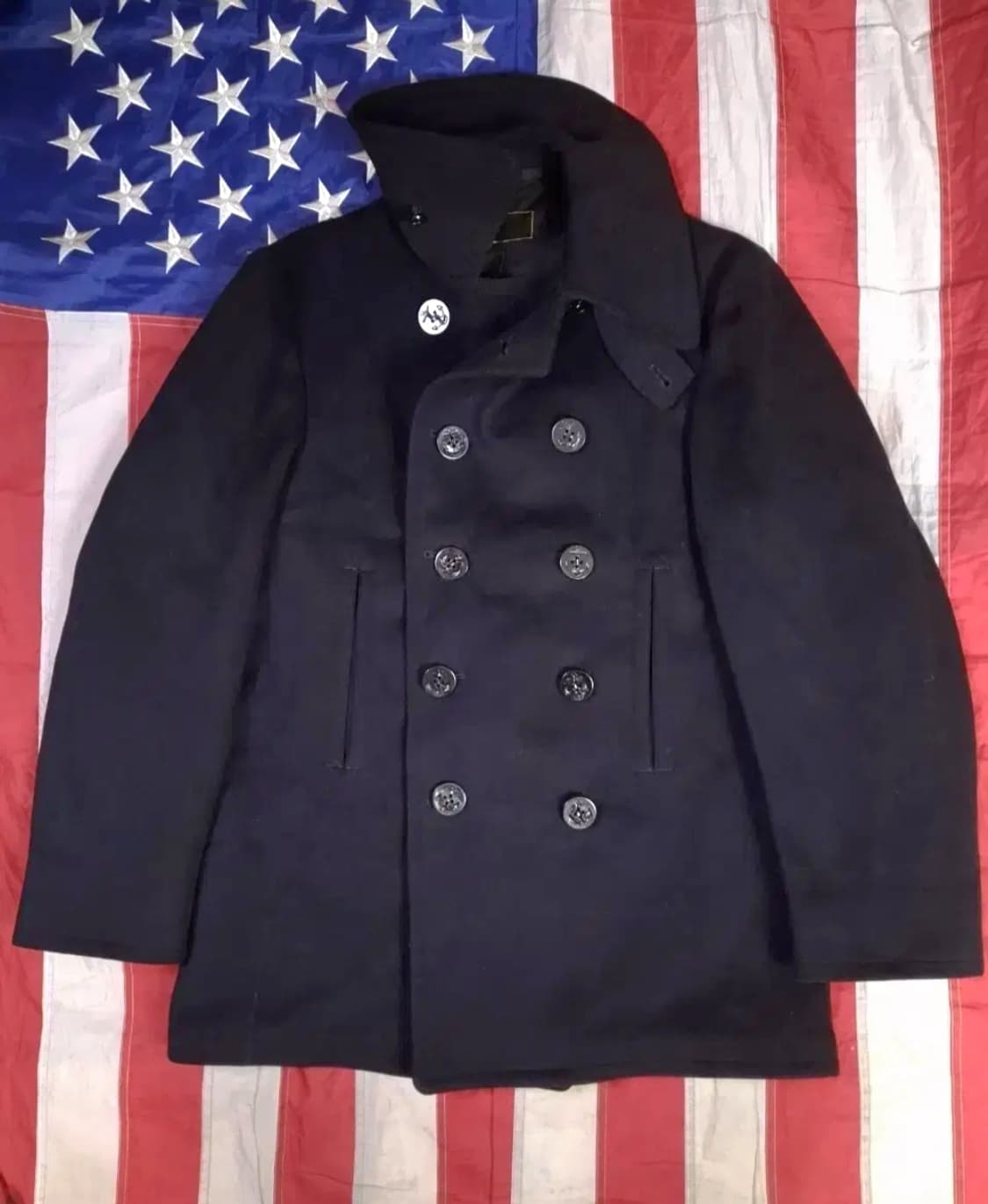 오리지날 WW2 미해군 울 피코트 상품이미지1