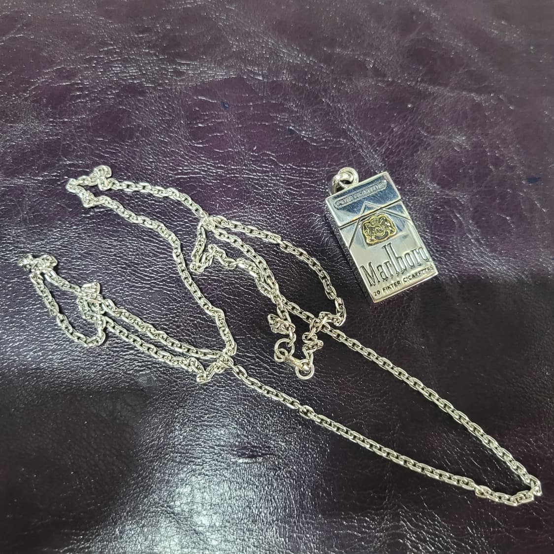 케이스 실버 은 목걸이 상품이미지1