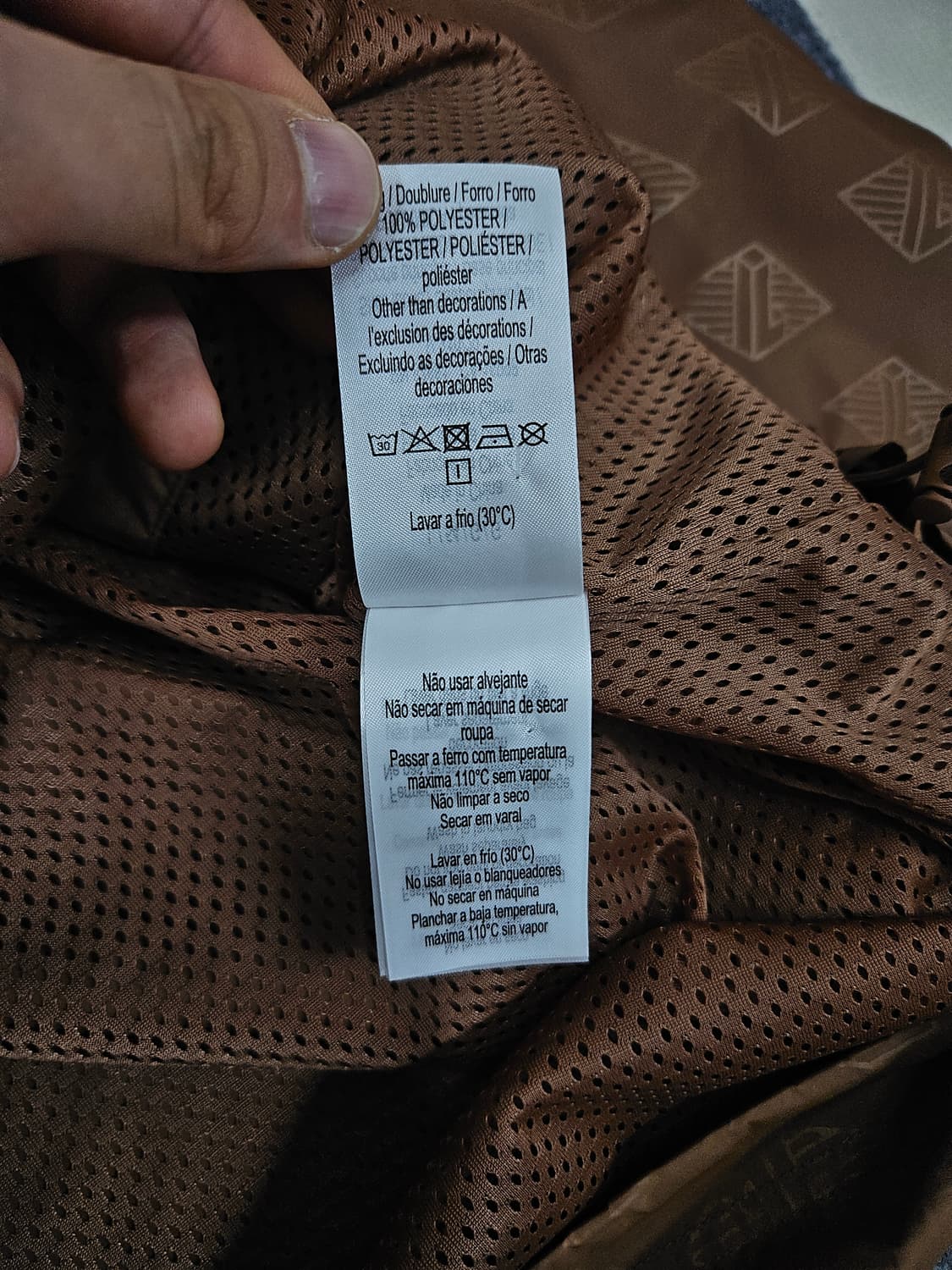 라코스테 모노그램 블루종(급처) 상품이미지6