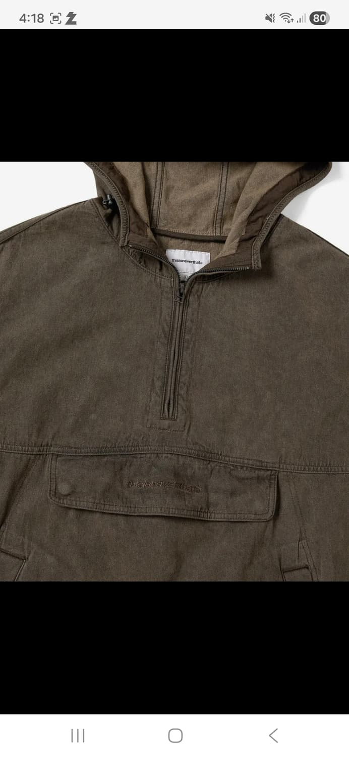 디스이즈네버댓 Anorak Jacket Brown (m) 상품이미지5