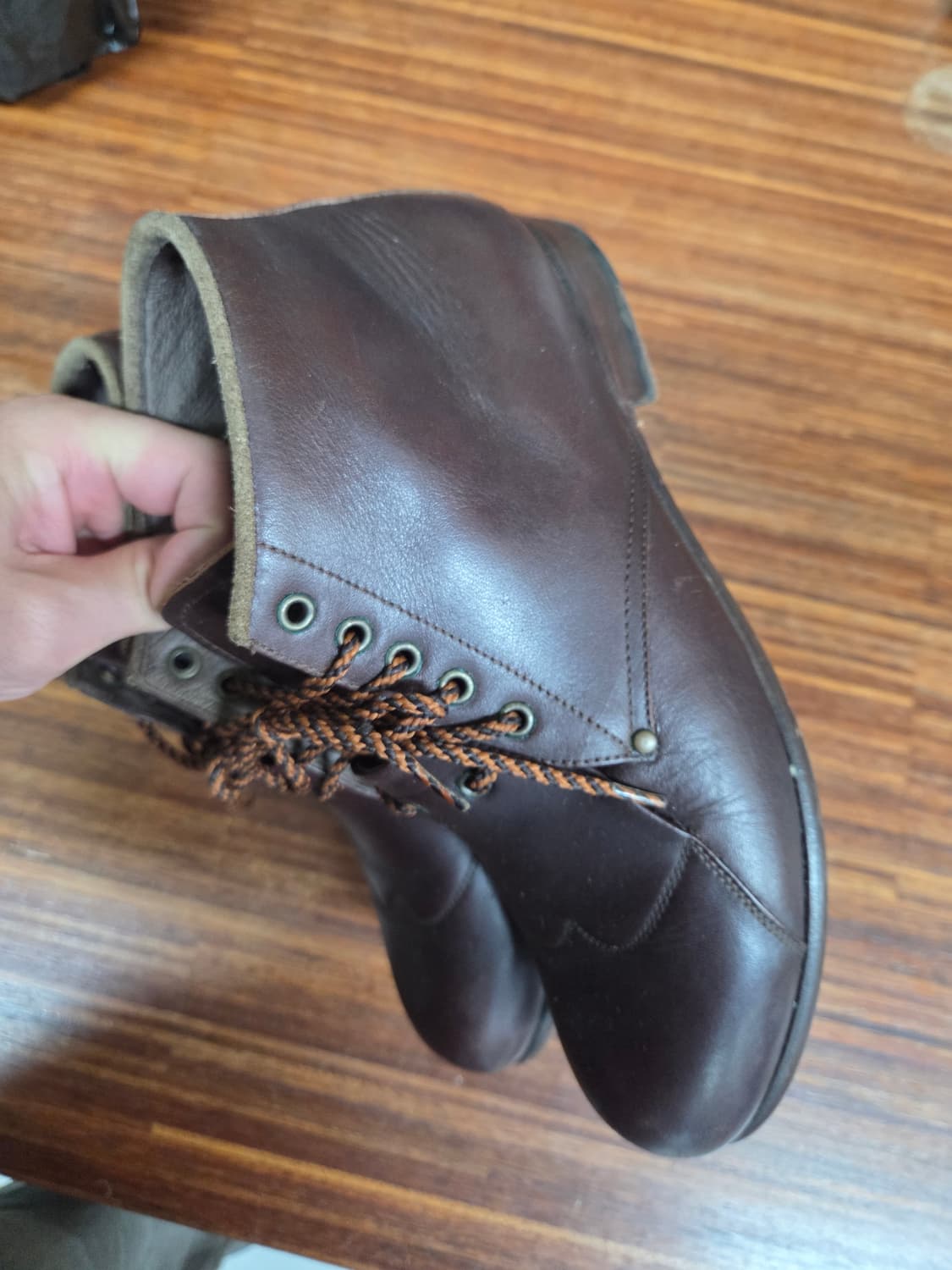 커스텀멜로우 빈티지 드레스 미드 가죽부츠 265 상품이미지7