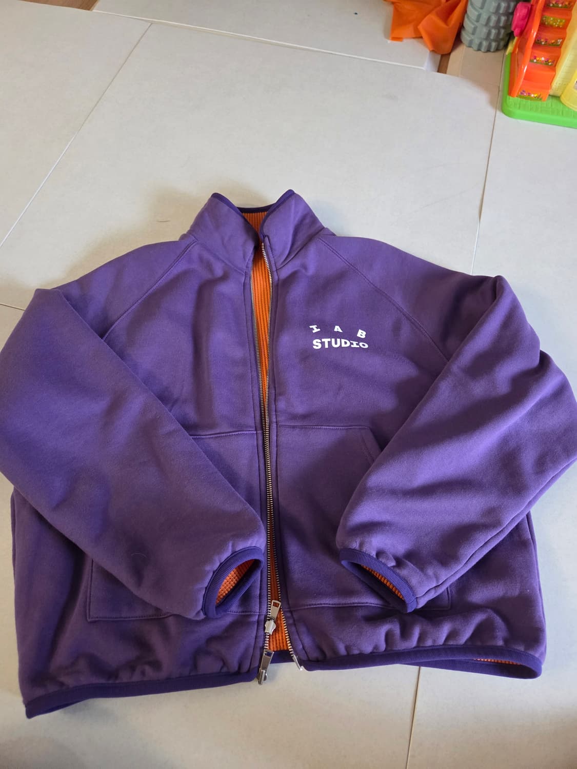 아이앱 리버시블 자켓 퍼플& 오렌지 m 상품이미지1