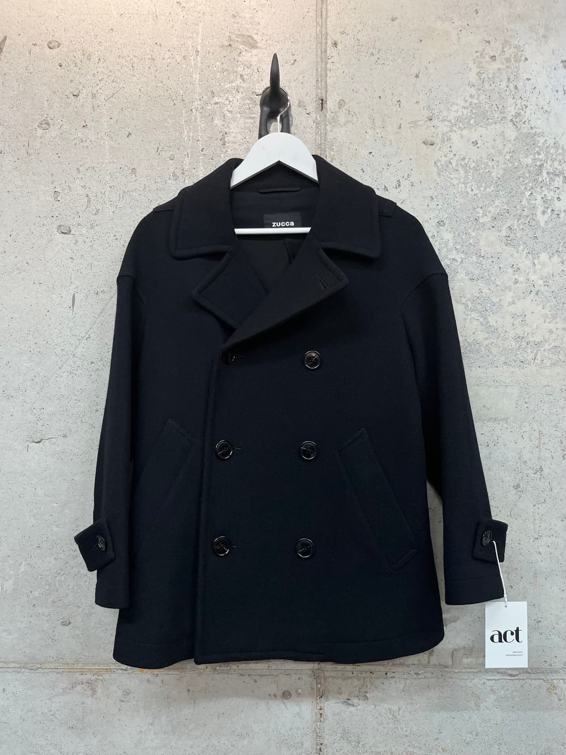 ZUCCA 피코트 네이비 상품이미지5