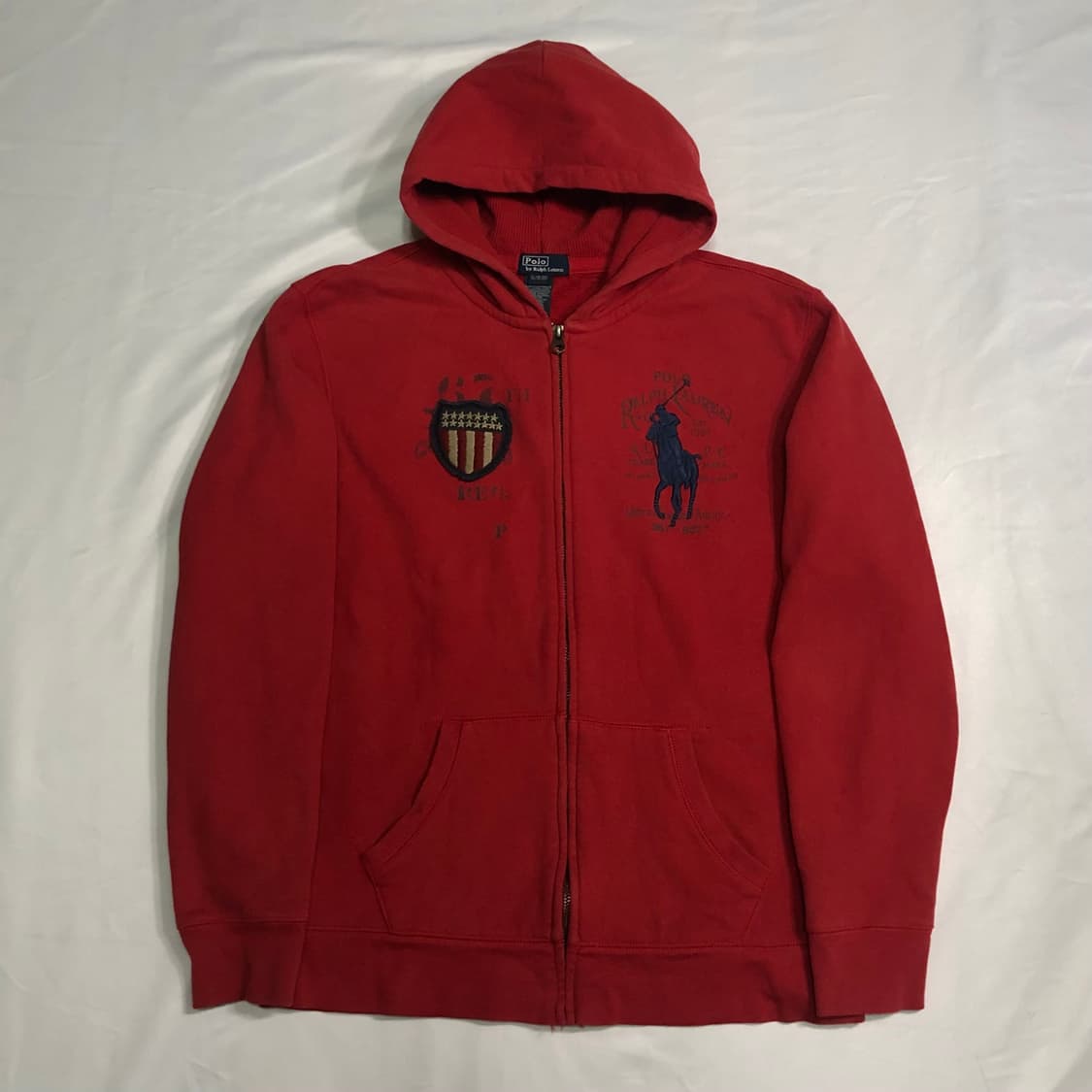 폴로 랄프로렌 빅포니 USA 성조기 대장급 후드집업 상품이미지2
