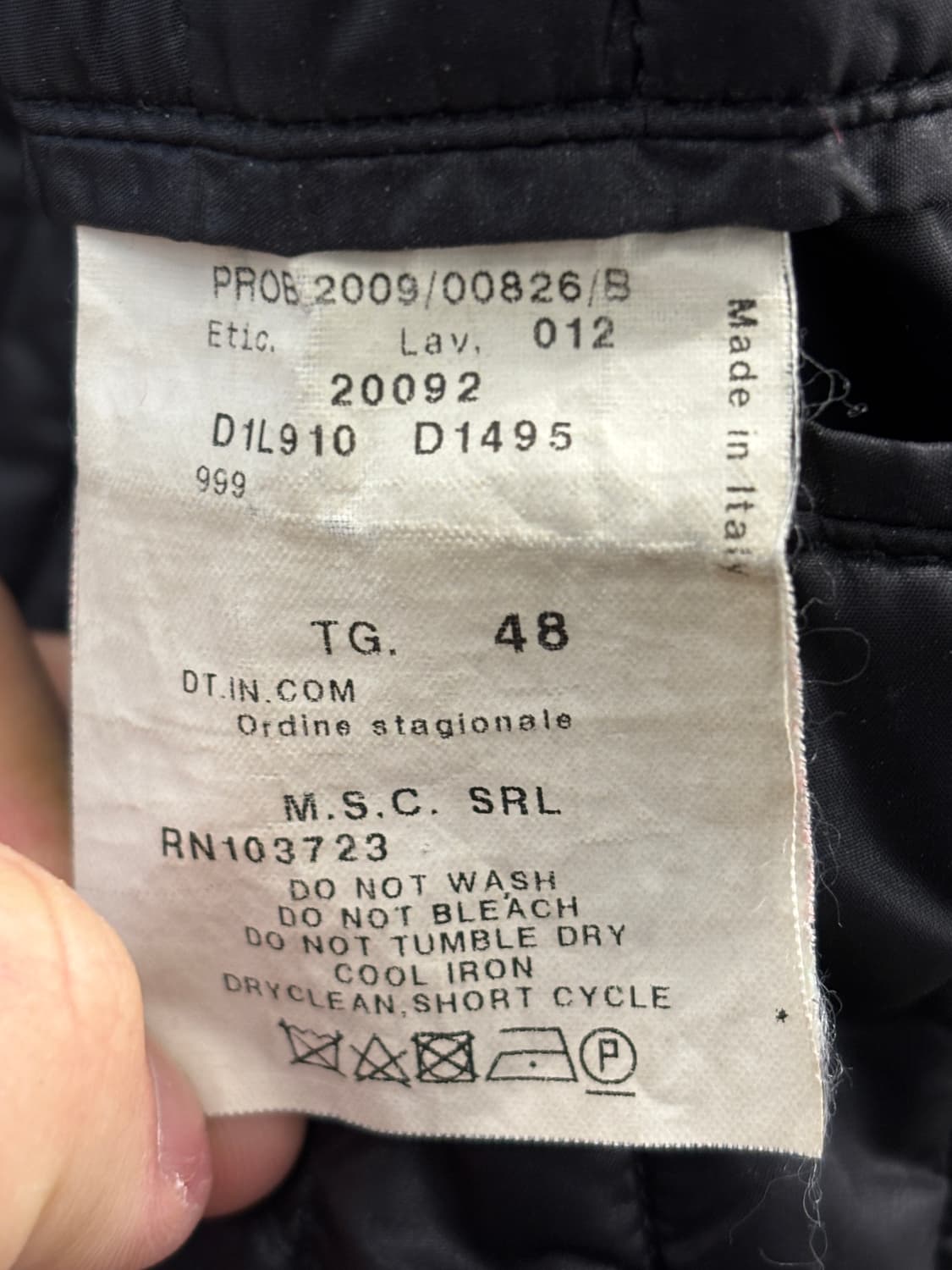 엠포리오 아르마니 남성 블랙 코트 48 상품이미지6