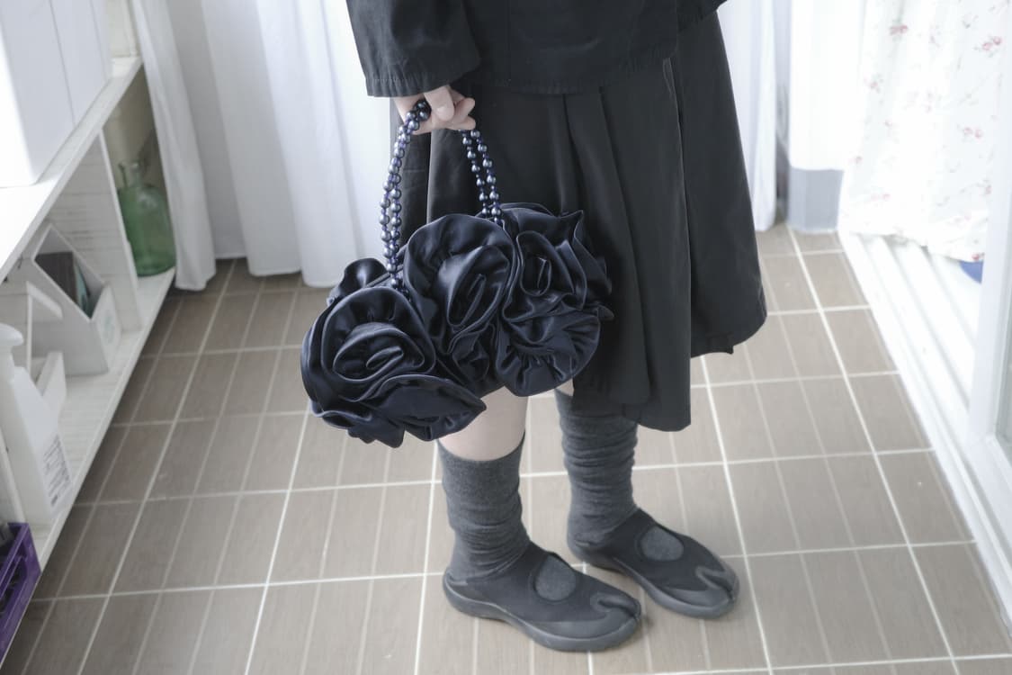 Rose navy hand bag 상품이미지5