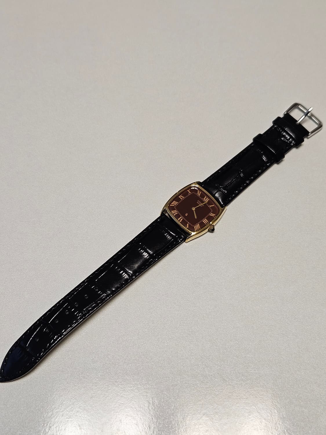 시티즌 빈티지 쿼츠 금장 드레스 가죽 시계 상품이미지6