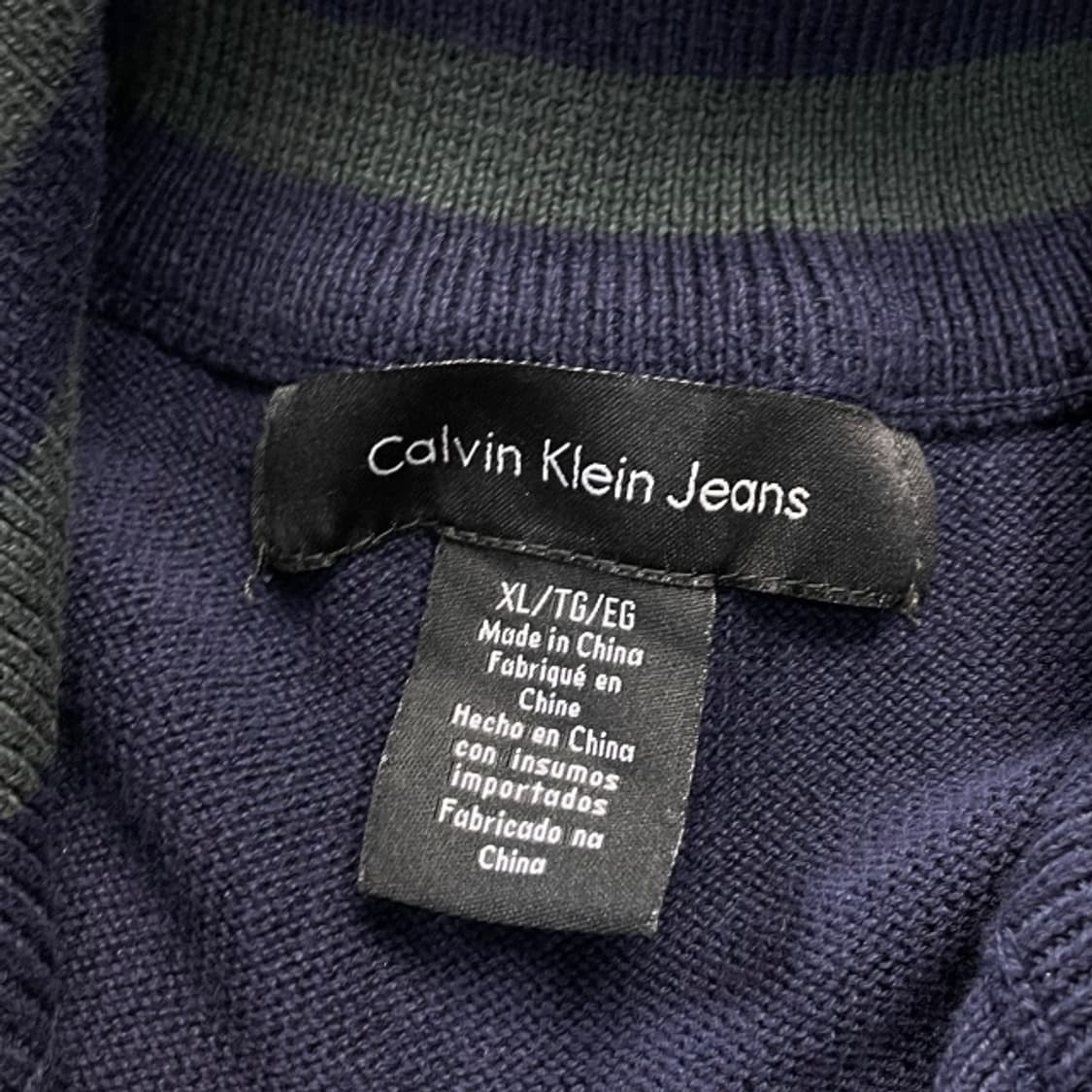 105 켈빈클라인 반집업 니트 상품이미지3