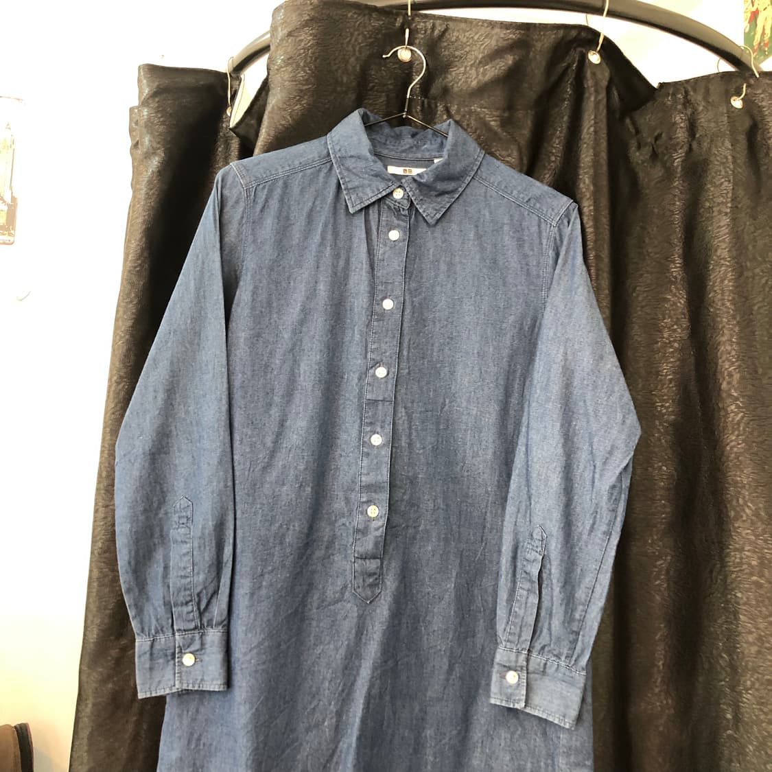 Vintage 💿 Know denim shirt op 상품이미지2