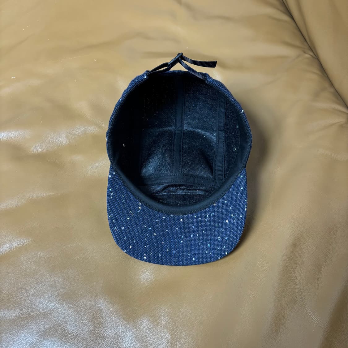 Supreme 슈프림 네이비 캠프캡 모자 (Glitter Navy) 상품이미지6