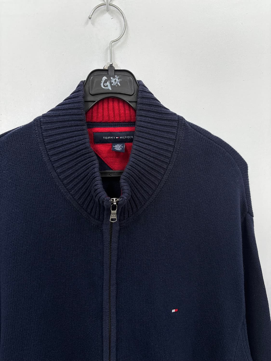 타미힐피거 울 니트 집업 상품이미지2