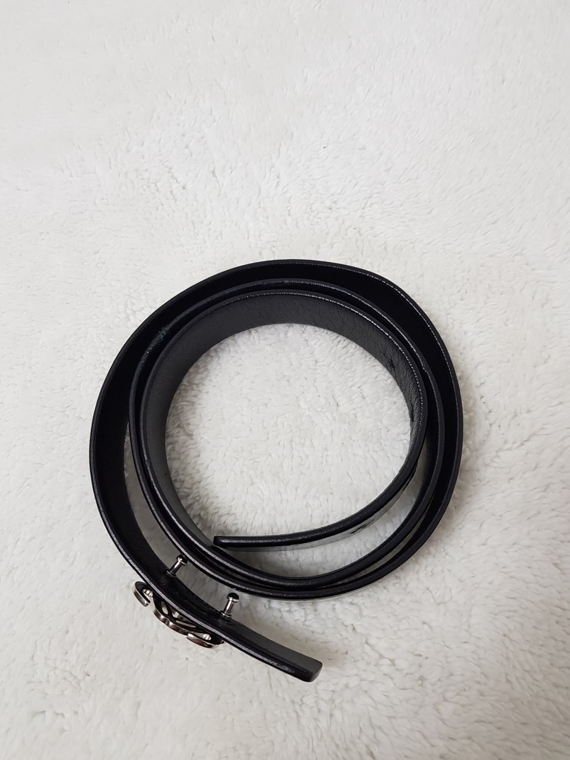 [85/34/정품] 로에베 아나그램 페이던트 블랙벨트 상품이미지4