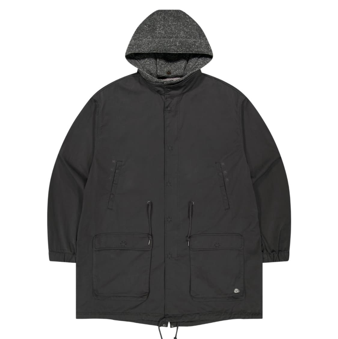 코이세이오 워시드 밀리터리 자켓 머드 차콜 야상 상품이미지1