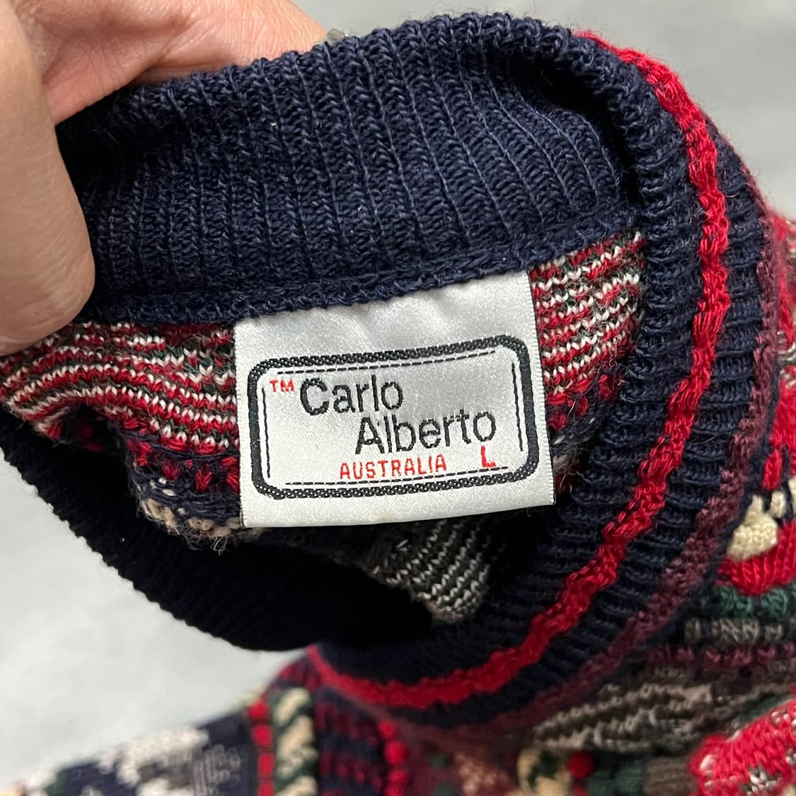  빈티지 브이넥 케이블 니트 y14519 상품이미지6