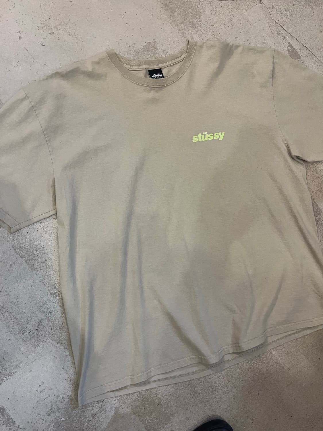 스투시 반팔 베이지 XXL 상품이미지2