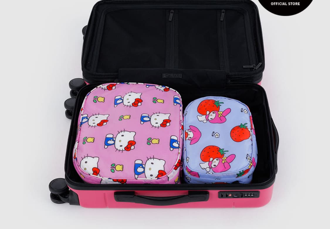 바쿠백 산리오 패킹 큐브 2개세트  새상품 상품이미지2