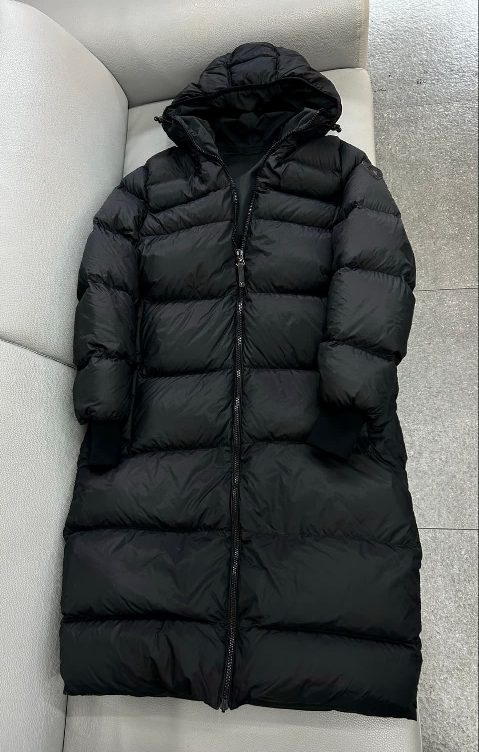노비스 깁슨 리버시블 블랙 롱패딩(S) 상품이미지6
