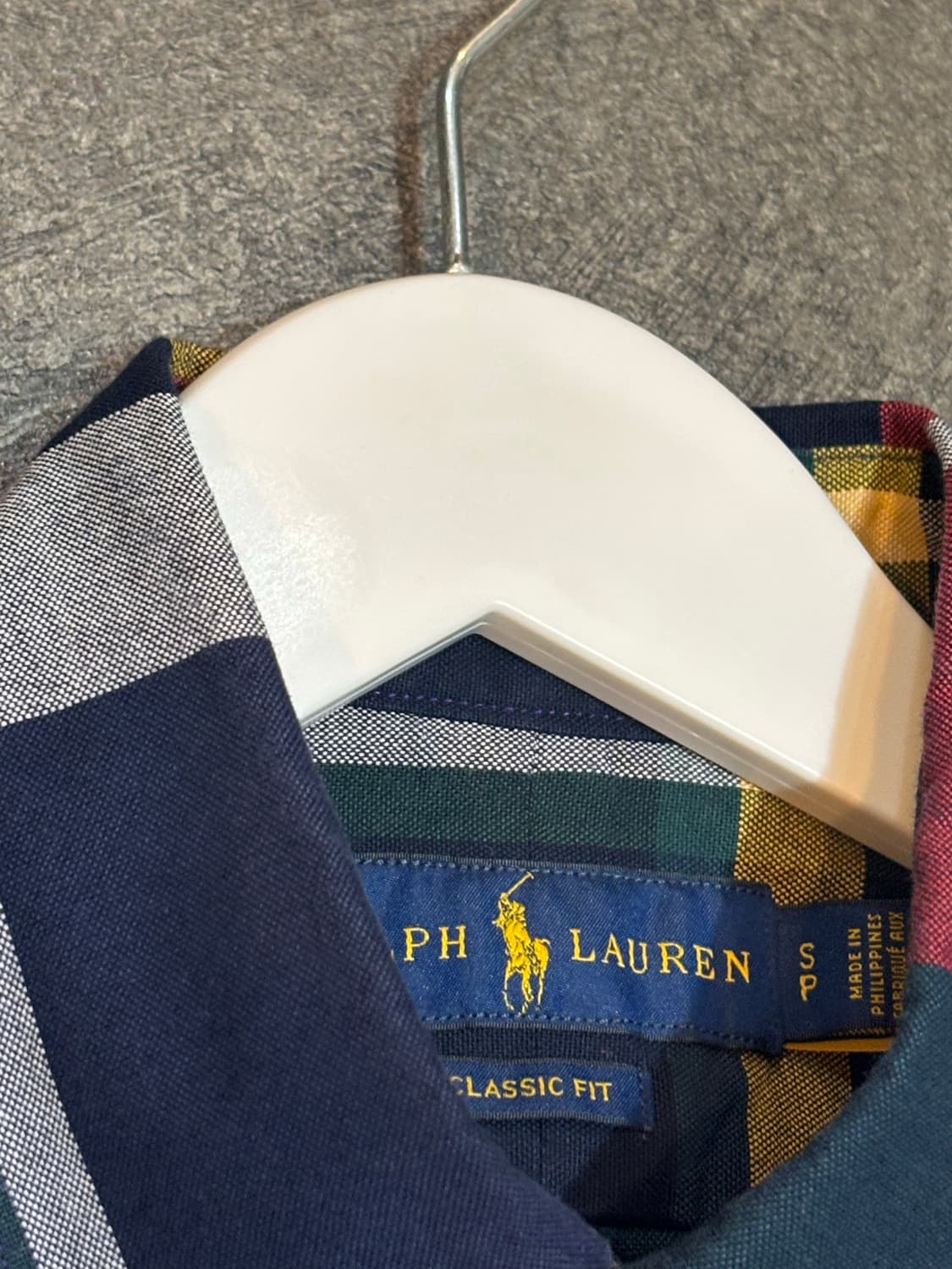 폴로 랄프로렌 옥스포드 체크 셔츠 남방 S 상품이미지4