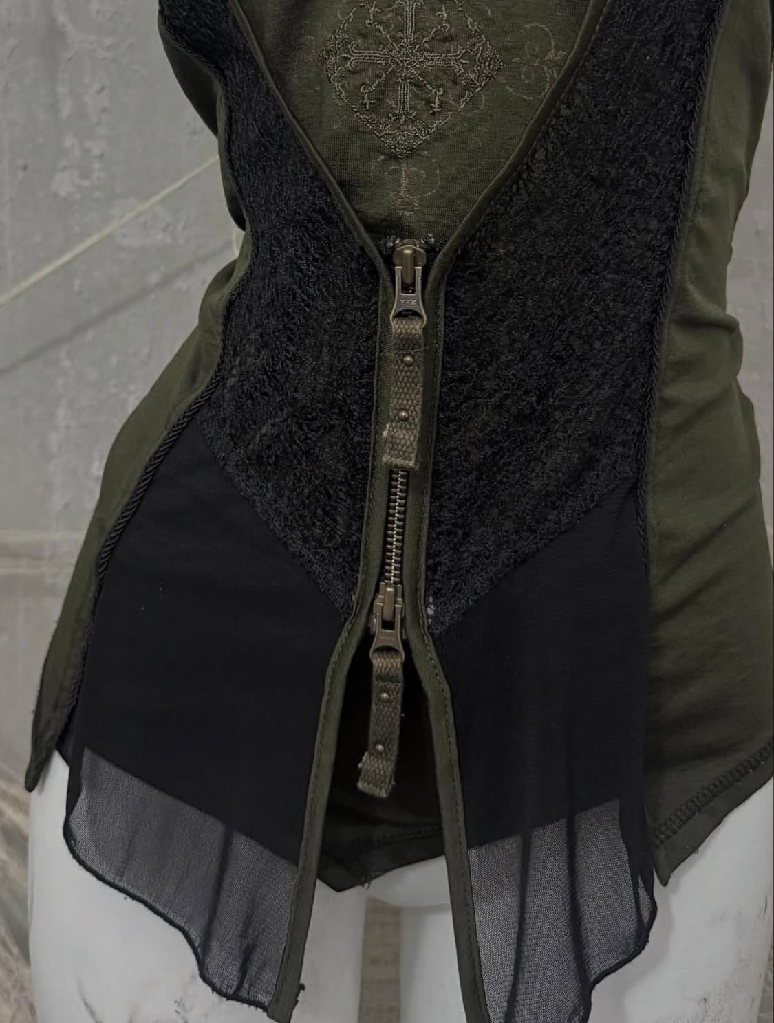 Ozzon Twoway Zipup Detail Top 상품이미지2