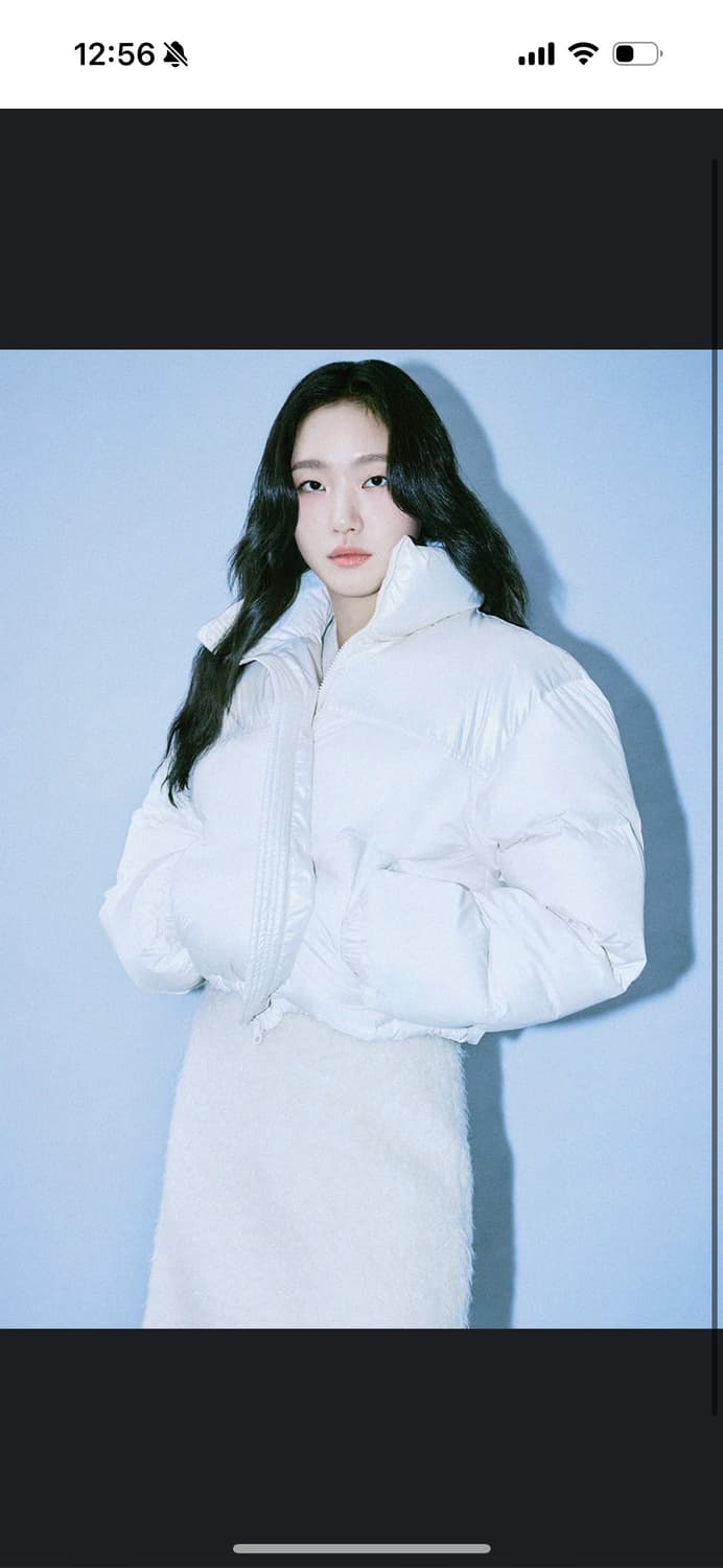 마르디 메르크디 크롭다운자켓패딩 화이트 상품이미지1