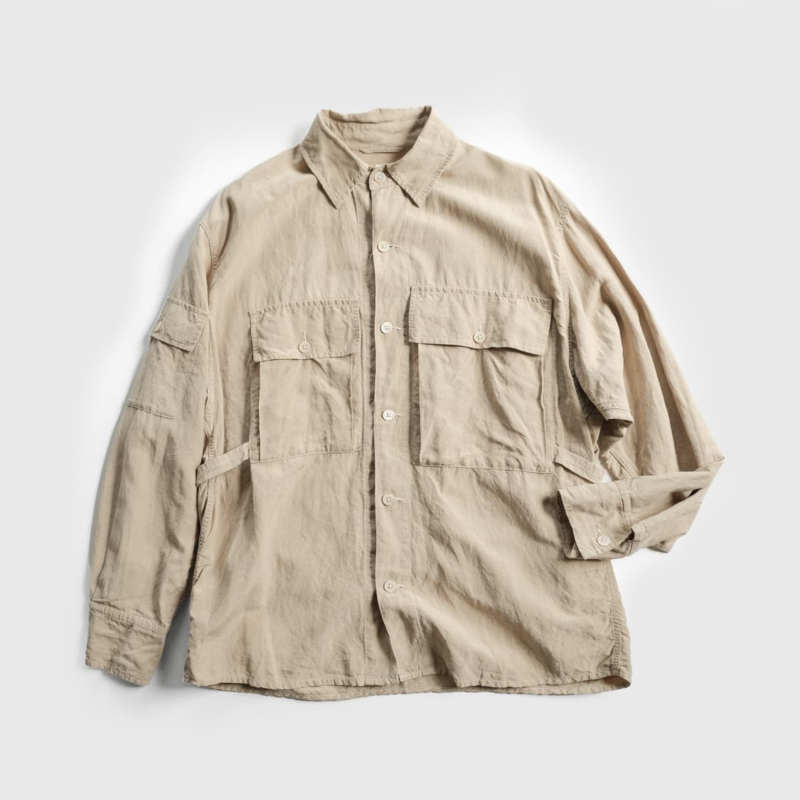 캡틴선샤인 21SS 실크 린넨 필드 셔츠 자켓 38(100-105)사이즈 상품이미지4