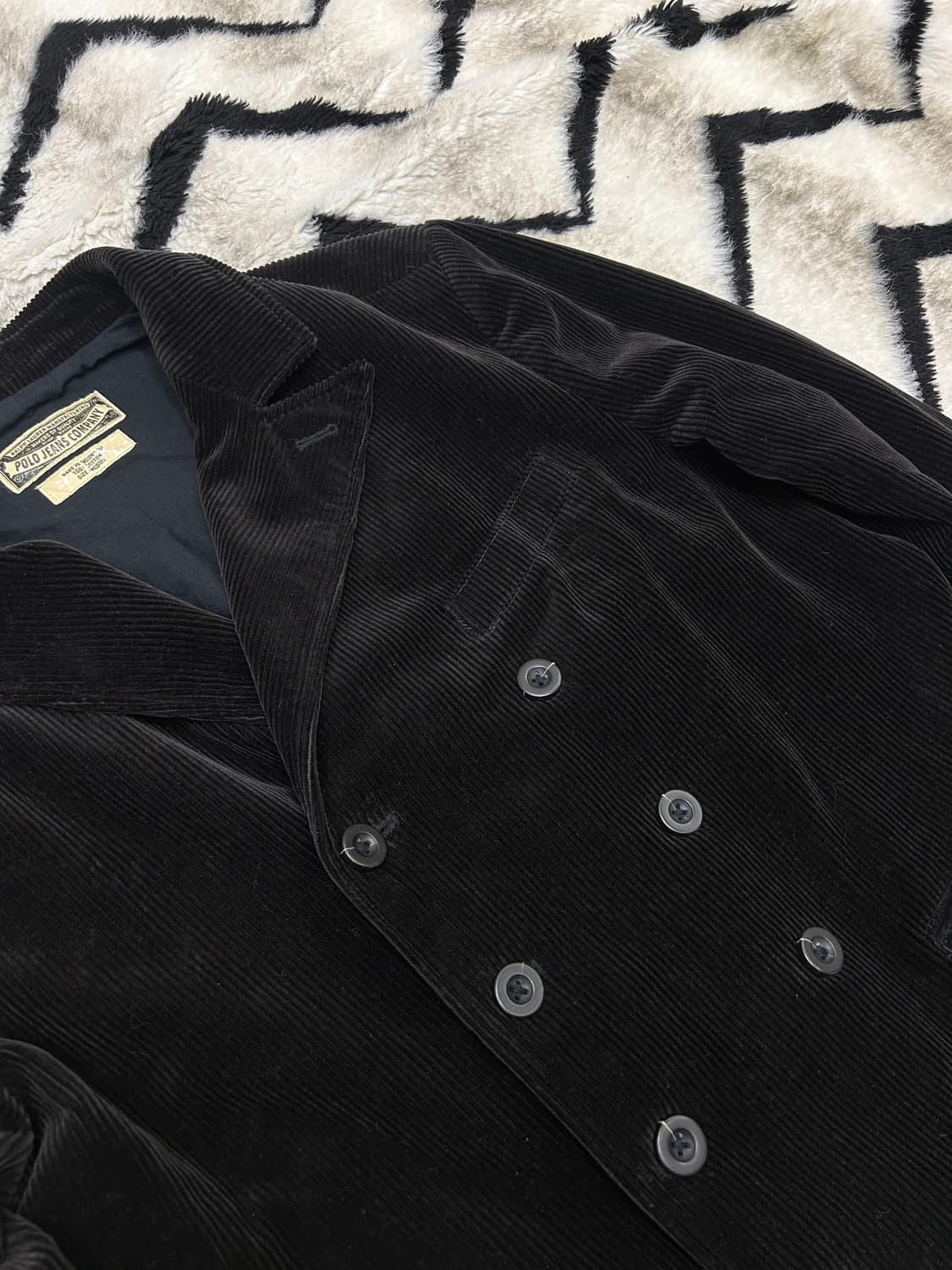 [M]POLO 진스 컴퍼니 코듀로이 더블 자켓/짙은브라운 상품이미지1