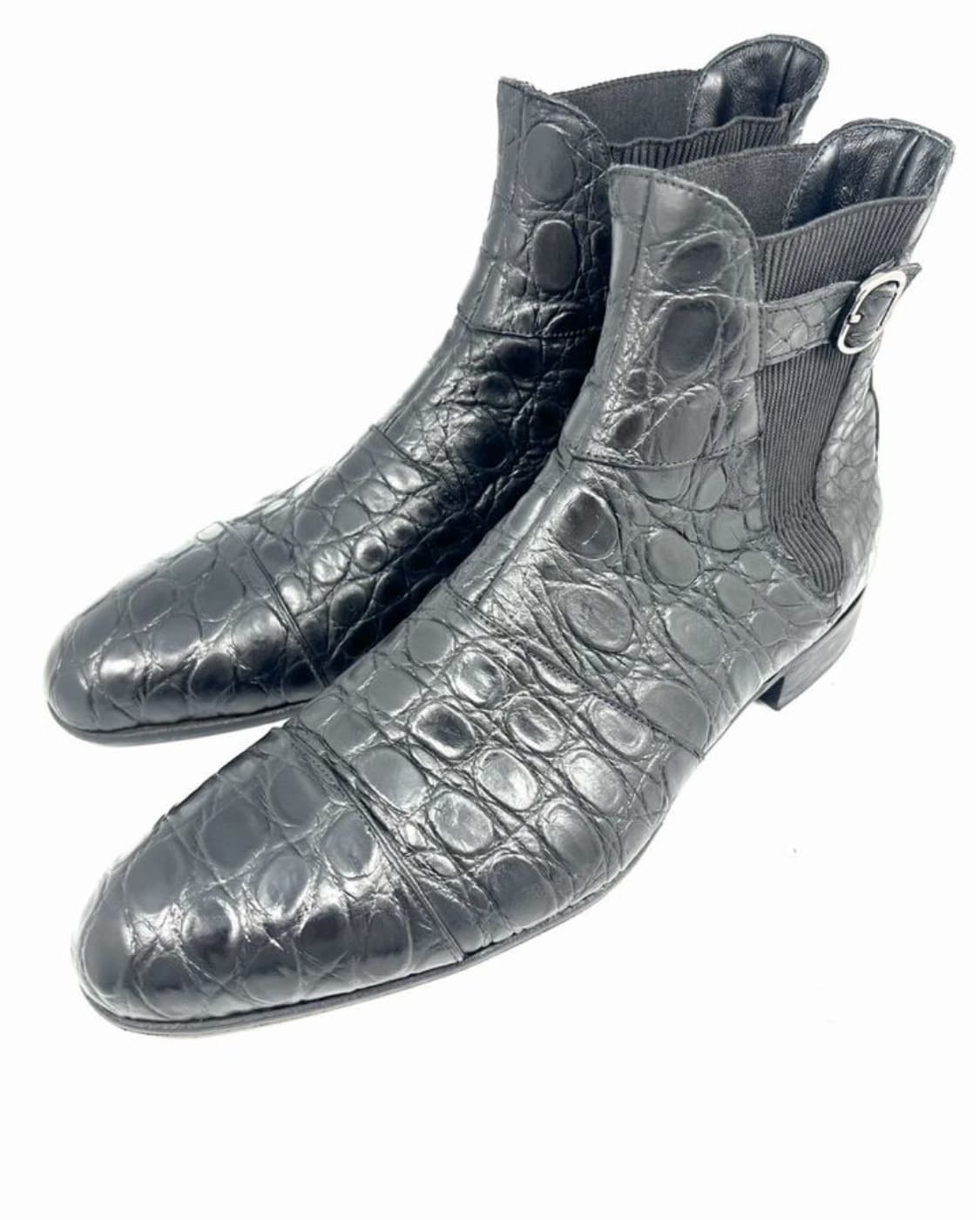 조르지오 아르마니 첼시부츠(크로커다일 스킨-악어가죽)42사이즈-해외발송 상품이미지1
