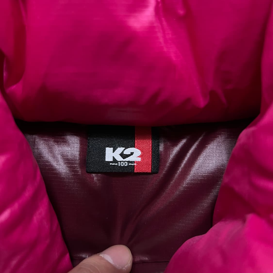 K2 아웃도여 남여공용 덕다운 로고 경량패딩 점퍼 [핑크] L/100 상품이미지4