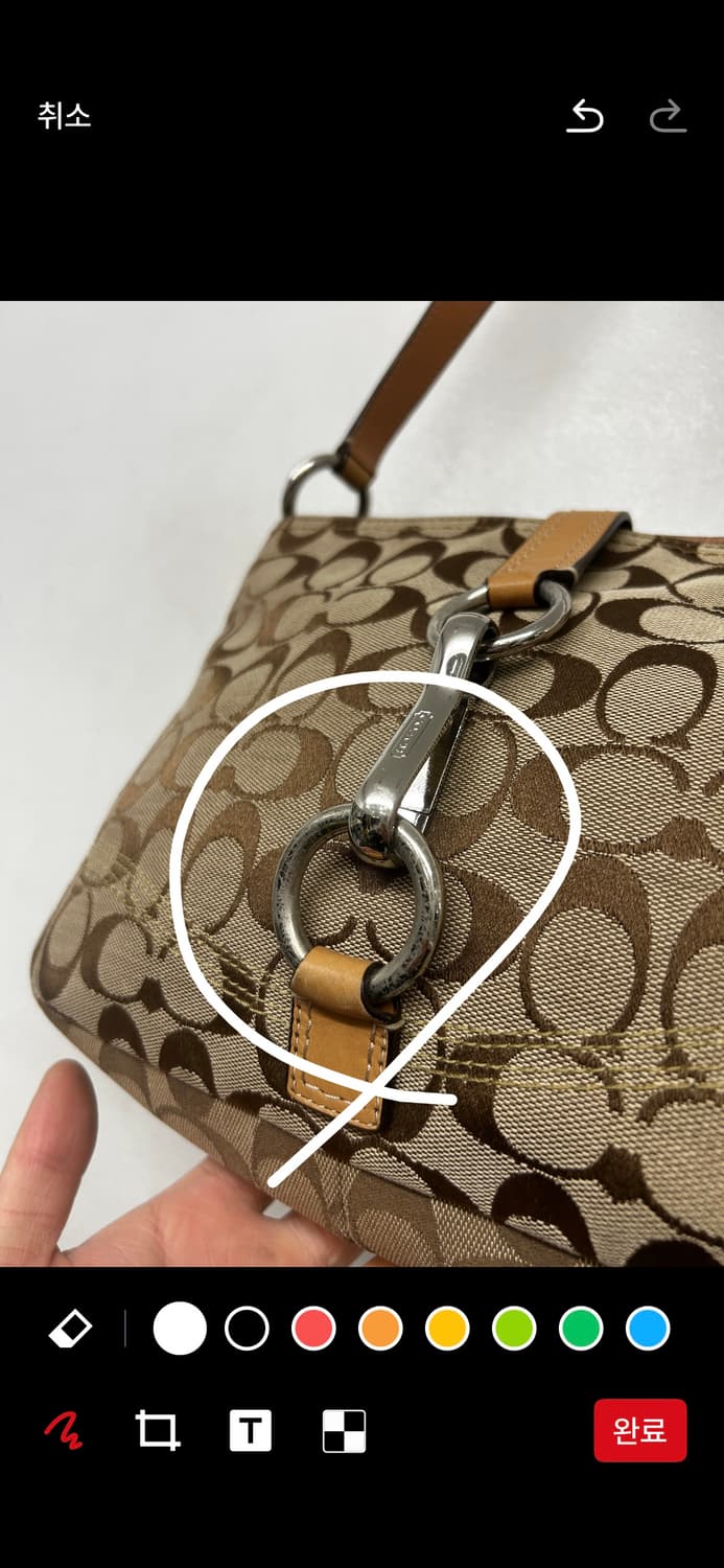 Y2K 코치 시그니처 숄더백 상품이미지4