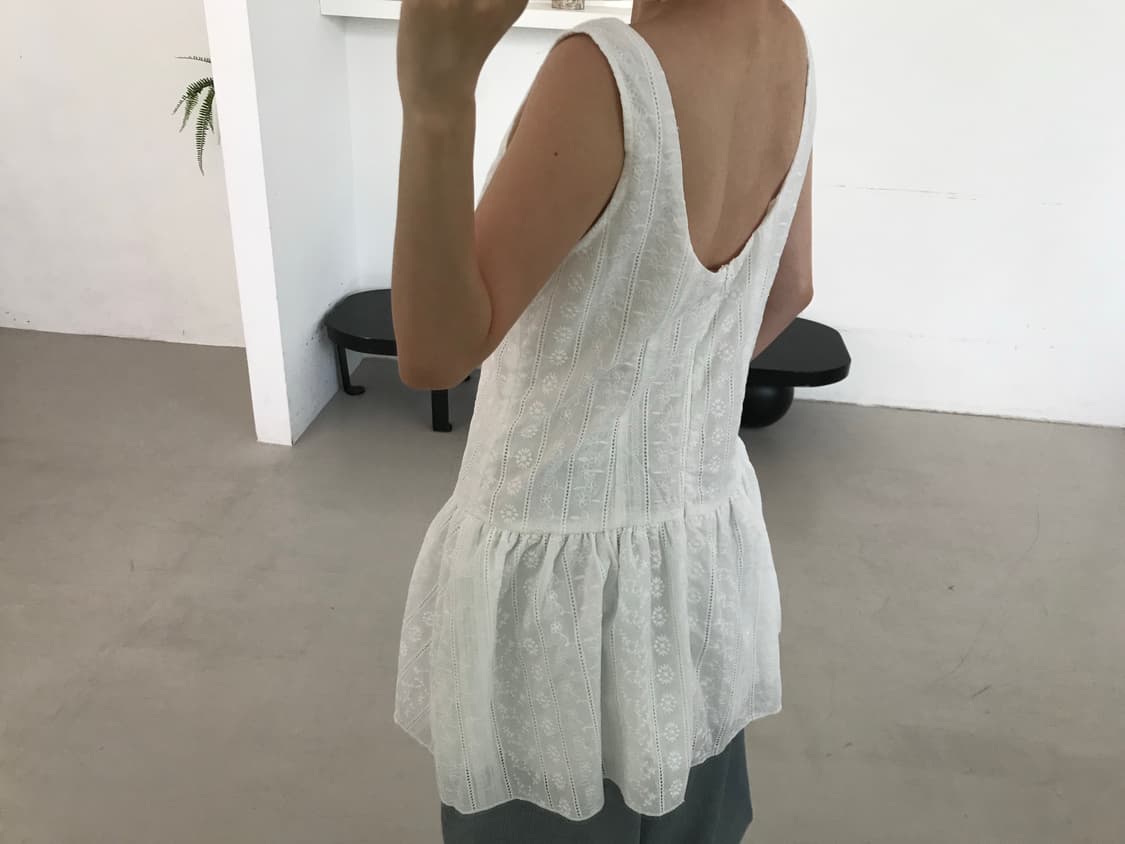 vintage lace sleeveless 상품이미지7