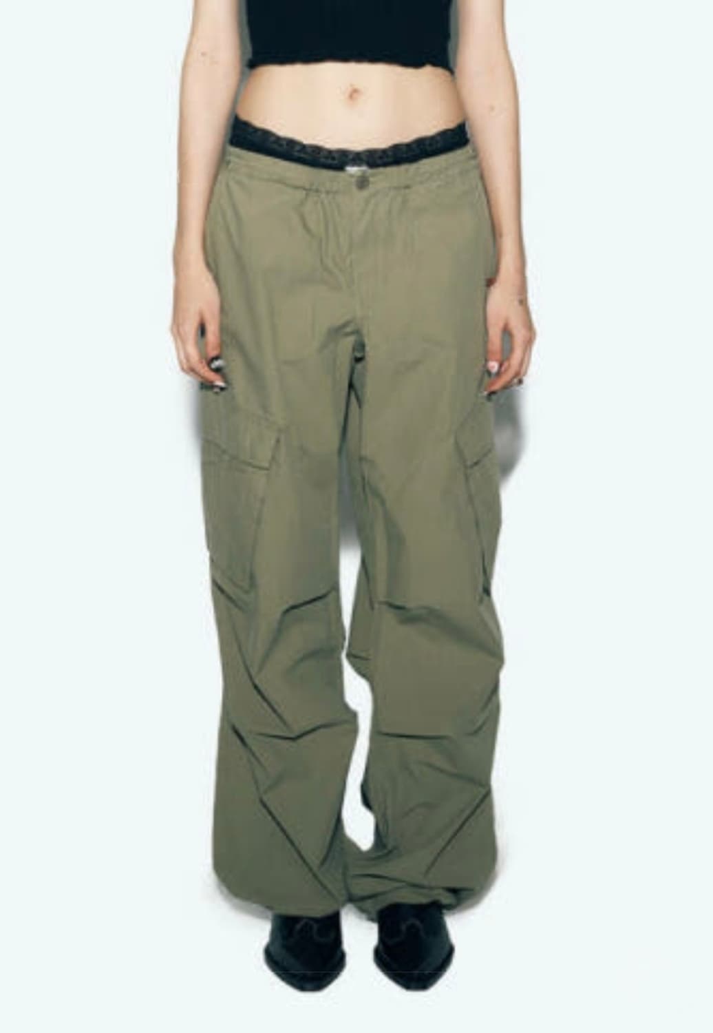 [F] 에즈이프 칼리 asif calie  카고 팬츠 카키 상품이미지1