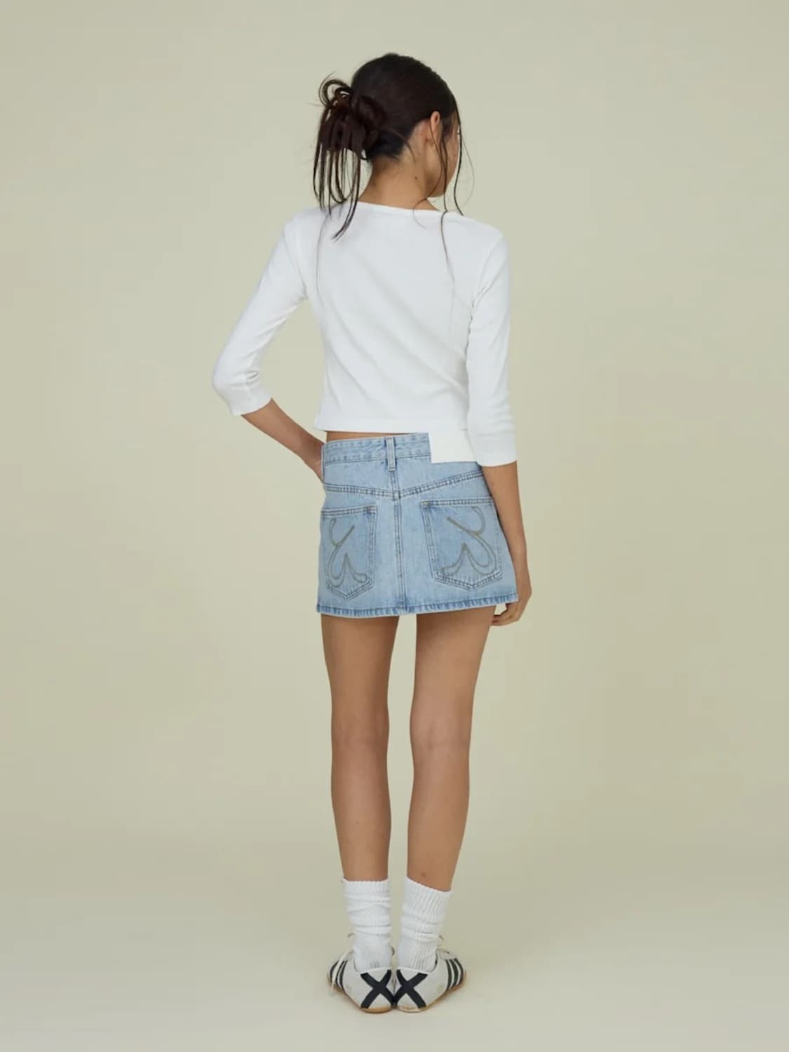 글로니 더 벨라 데님 스커트 상품이미지1