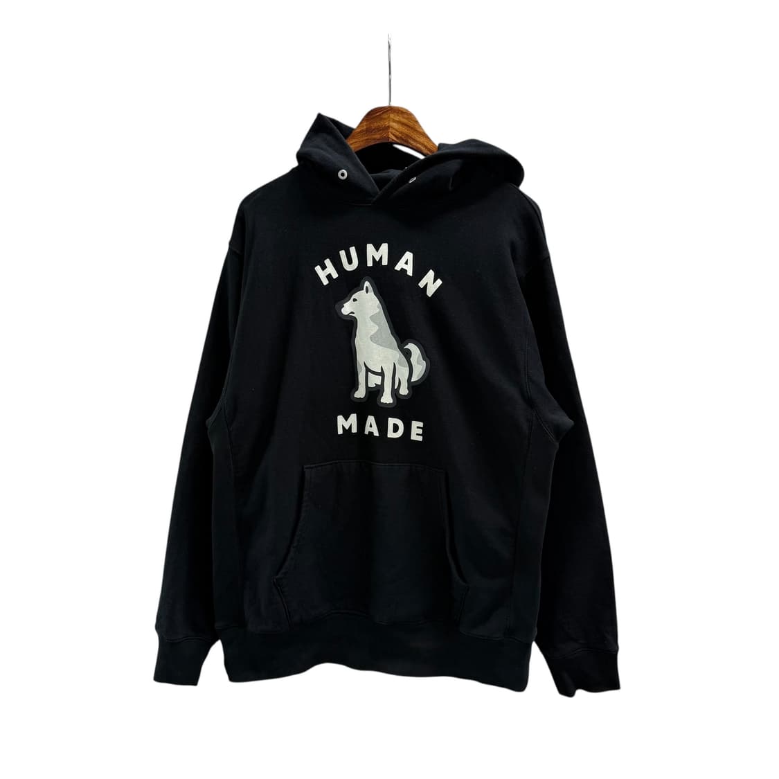 [XL] 휴먼메이드 블랙 진돗개 후드티 상품이미지4