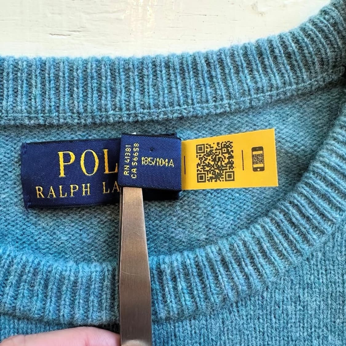 폴로랄프로렌 스카이블루 울 스웨터 상품이미지6