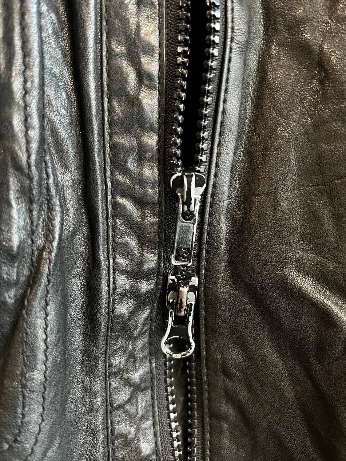 멀티 포켓 램스킨 레더 자켓 상품이미지6