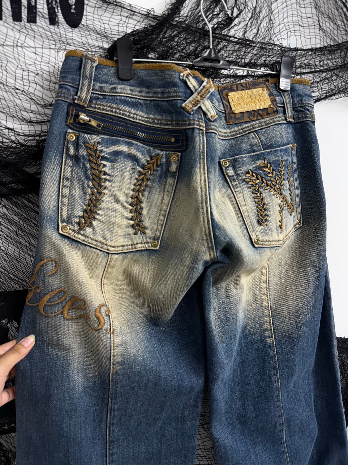 00s embriodery detail jeans 상품이미지4