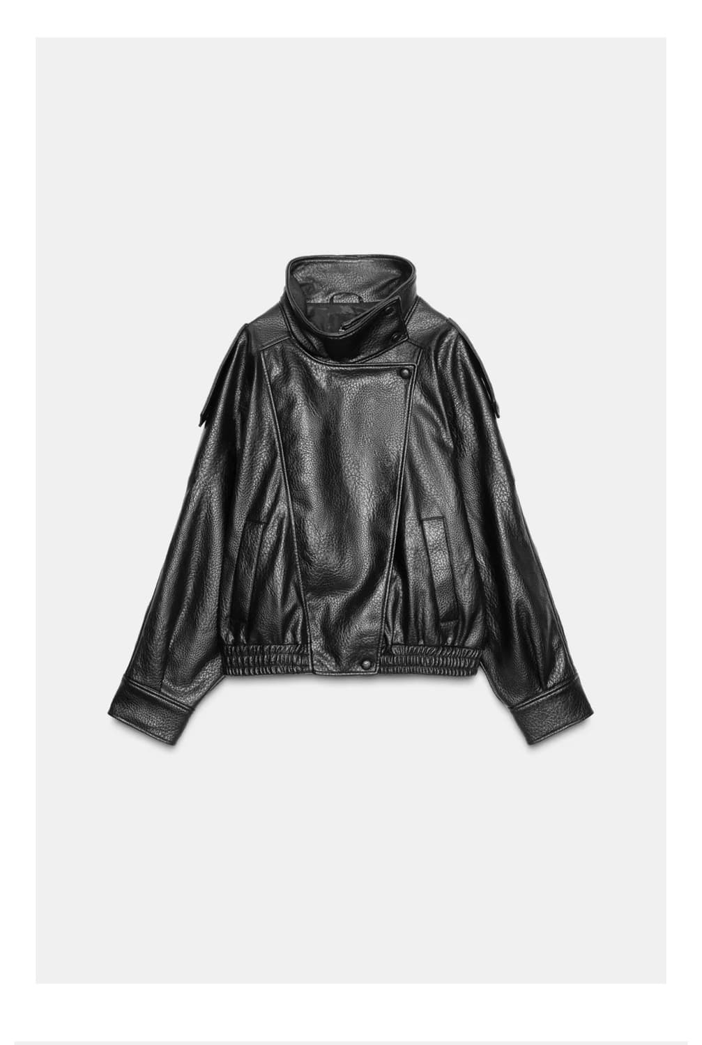 Zara 생로랑맛 가죽 자켓 xs 상품이미지1