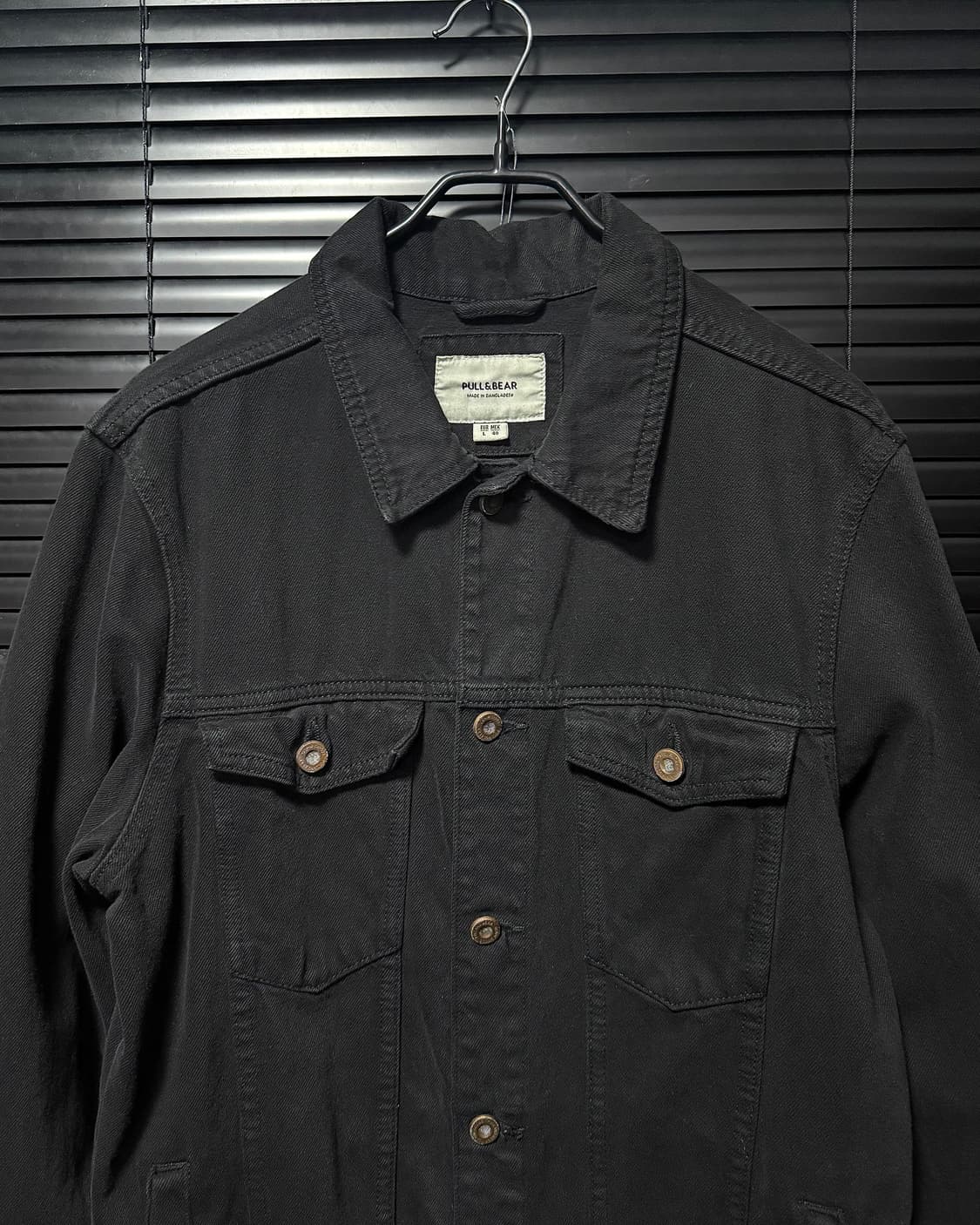 풀앤베어 한야 도깨비 사무라이 블랙 데님 트러커 워크 자켓 일본 100 상품이미지5