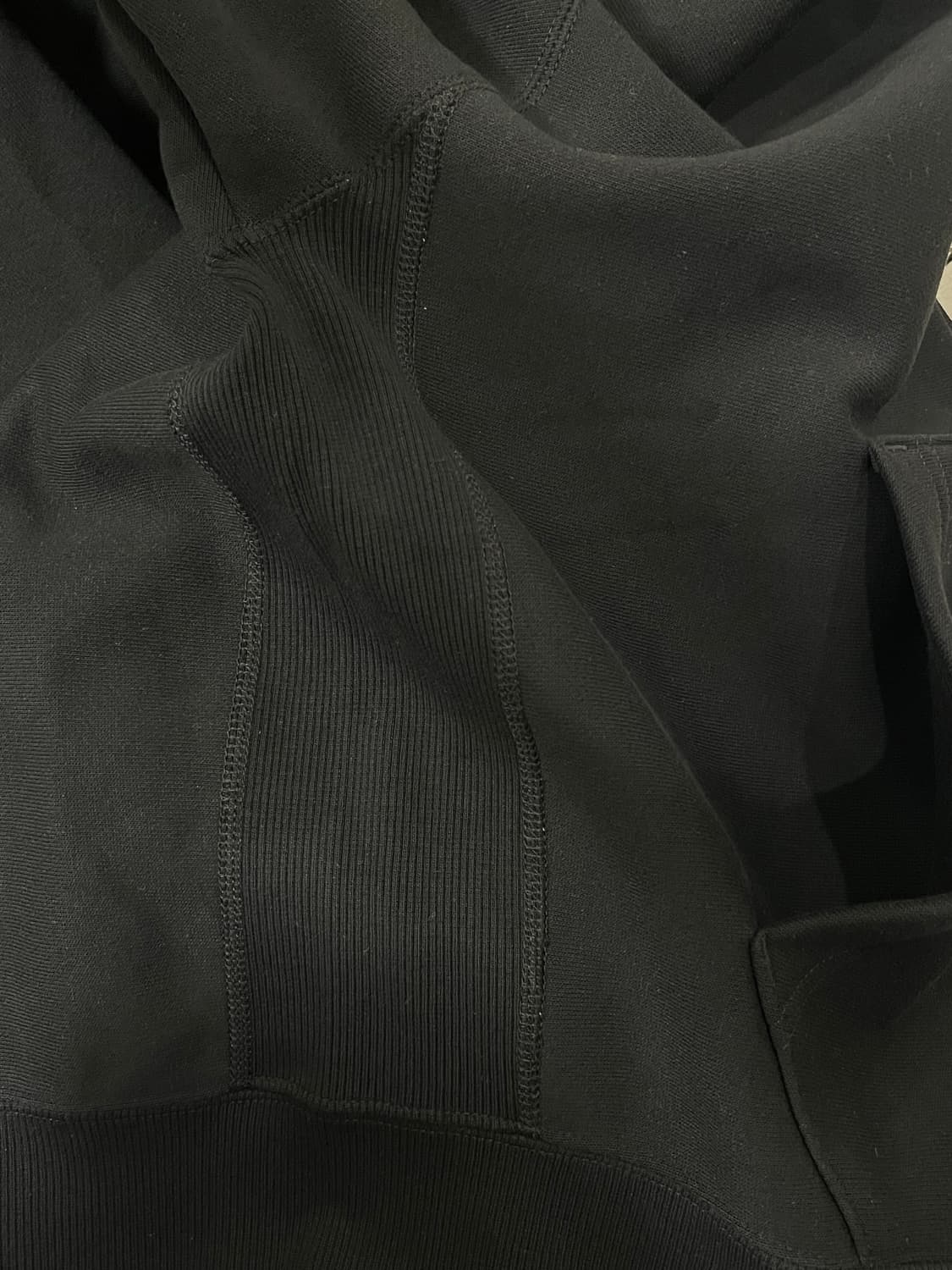 지유 리버스위브 헤비 기모 후드집업 상품이미지4