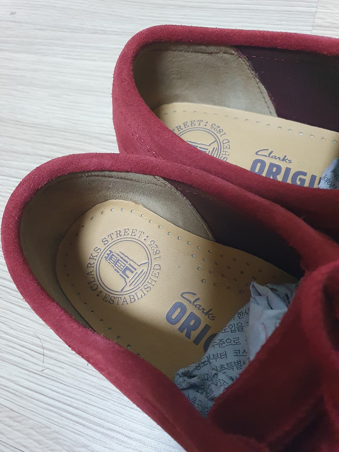 클락스 왈라비 메이플 스웨이드 레드 240 상품이미지9