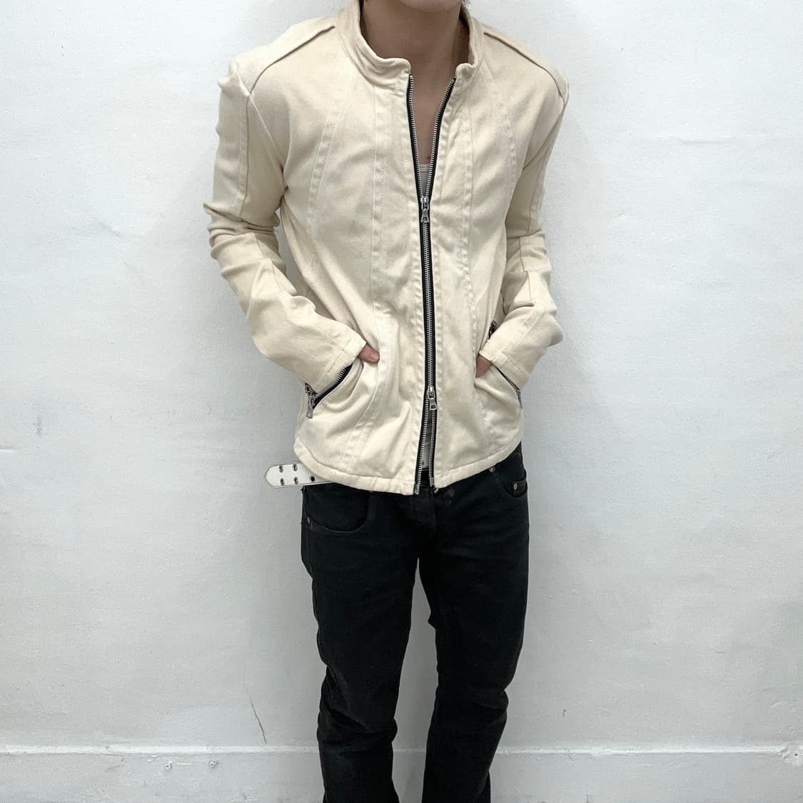 No id ivory cut detail jacket 상품이미지2