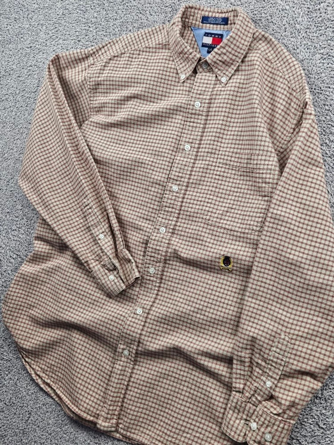 타미힐피거 깅엄 체크 패턴 포켓 셔츠 ( L ) / 11474 상품이미지6