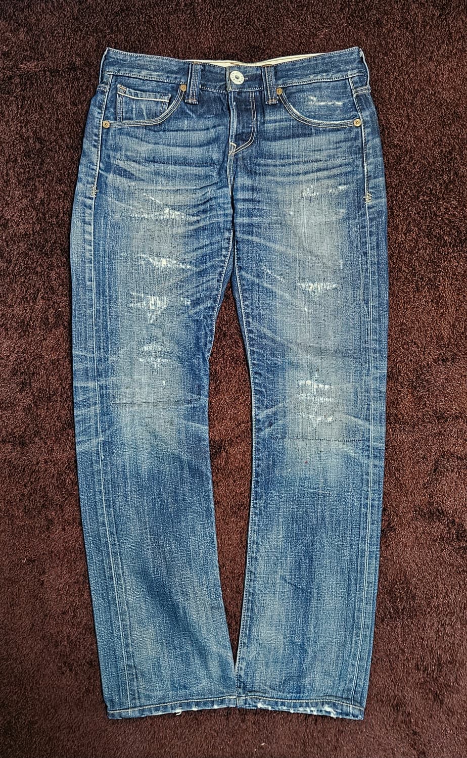 리바이스 522 슬림 스트레이트 데미지 워싱진 상품이미지2